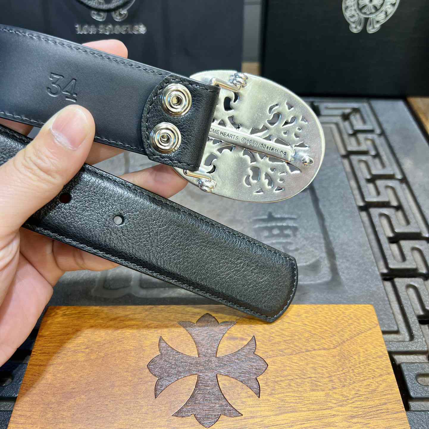 Chrome Hearts Vintage Belt  38mm - PerfectKickZ