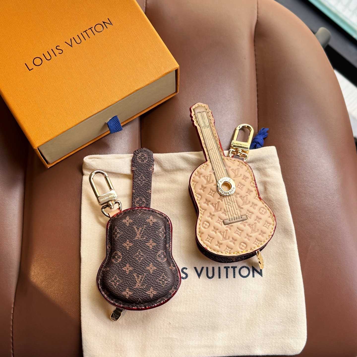 Louis Vuitton Guitar Pouch Bag Charm   M02032 - PerfectKickZ