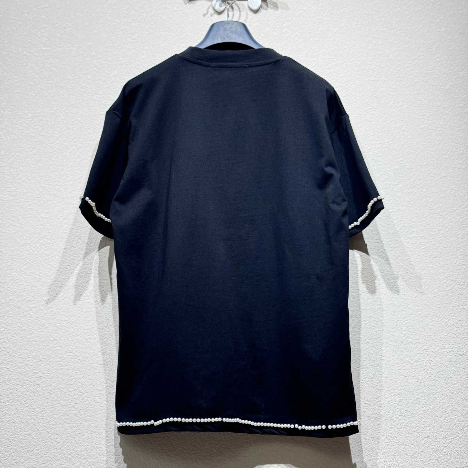 Louis Vuitton Pearl-Embellished Cotton T-Shirt   1AFXOY - PerfectKickZ