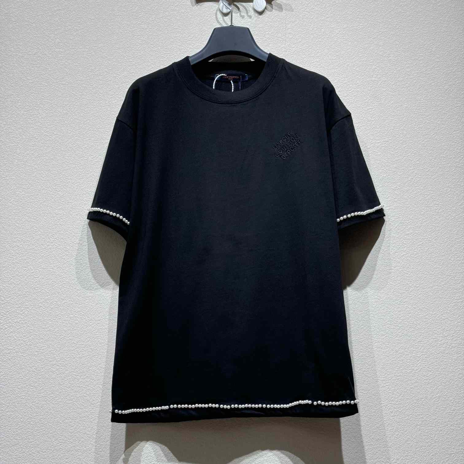 Louis Vuitton Pearl-Embellished Cotton T-Shirt   1AFXOY - PerfectKickZ