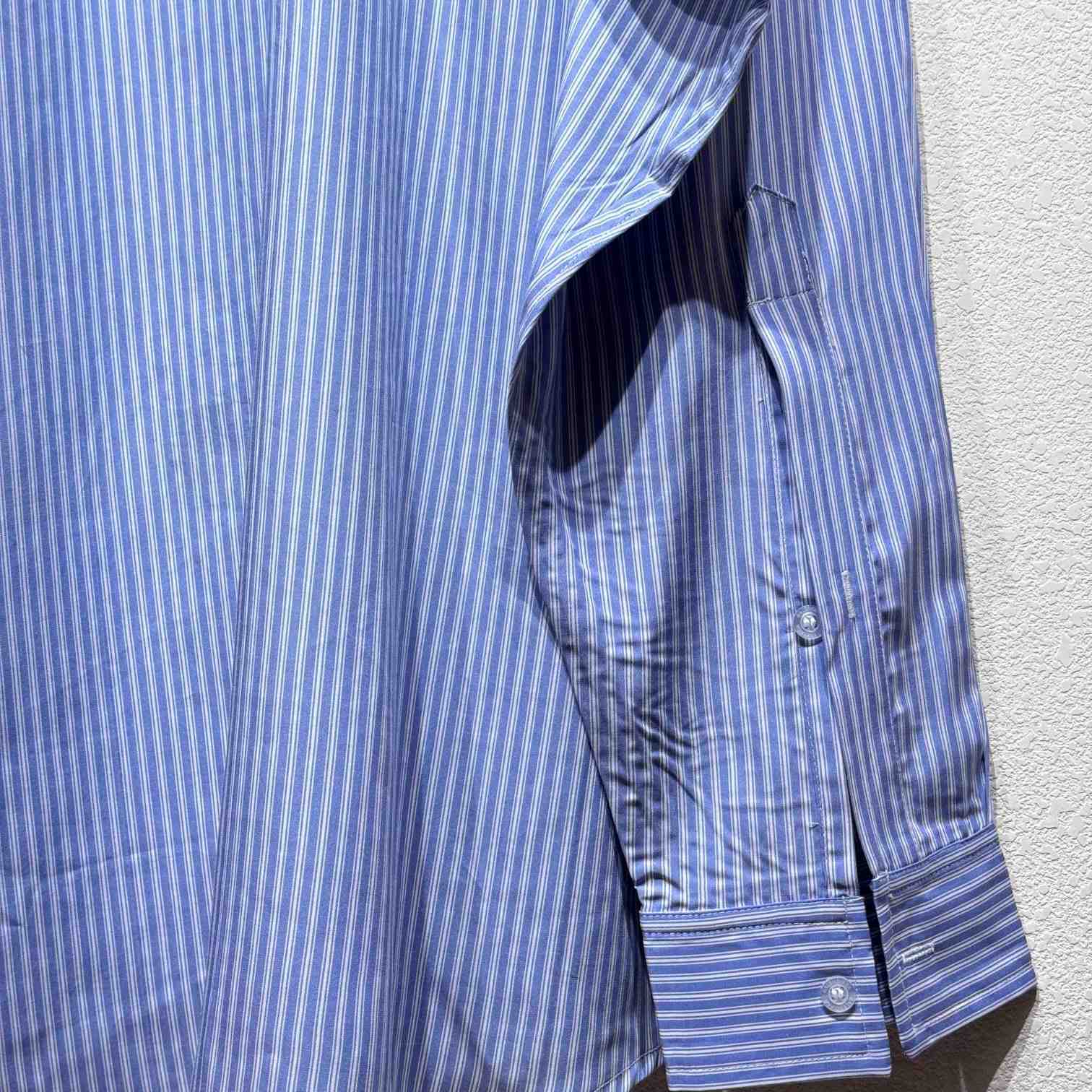 Balenciaga Fluid Shirt In Blue And White - PerfectKickZ
