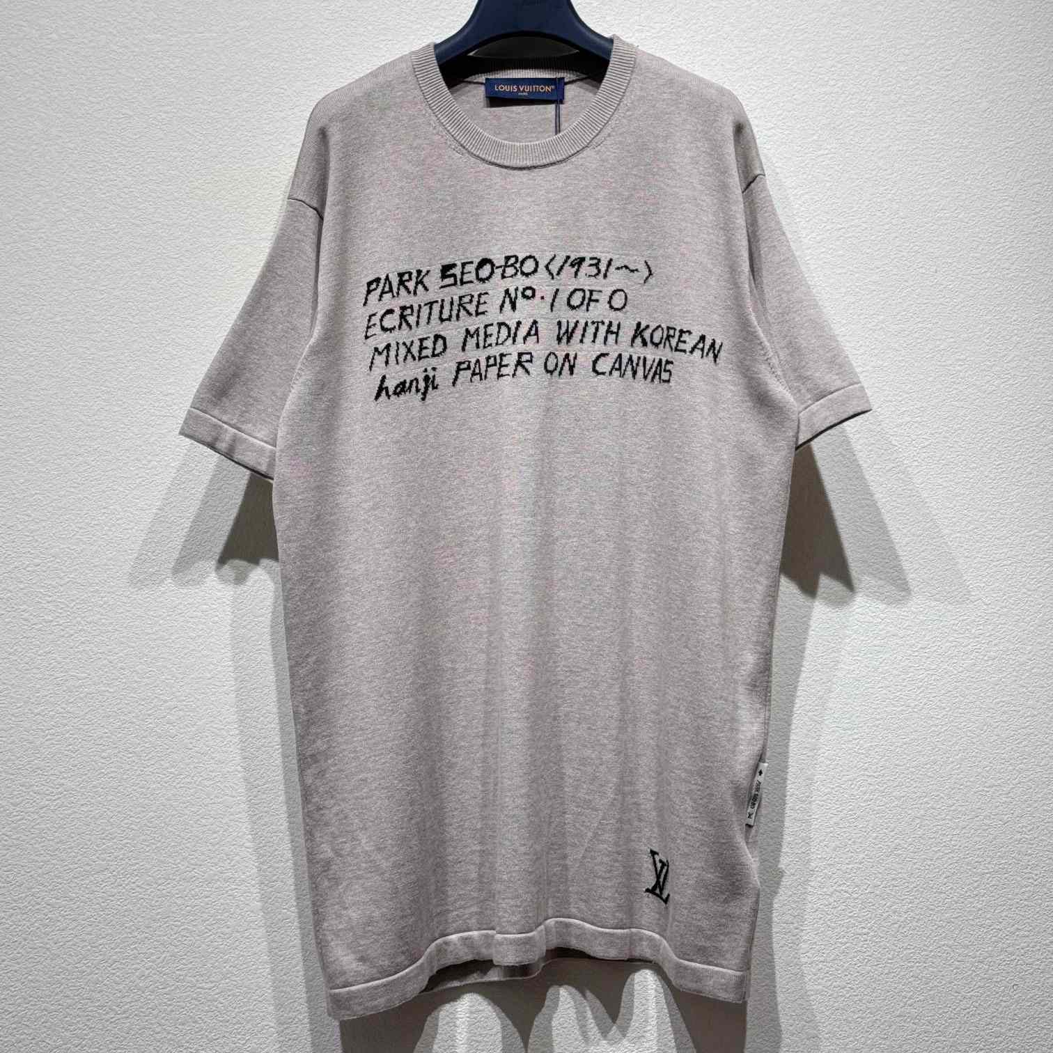 Louis Vuitton LV x Park Seo-Bo Short-Sleeved Cotton Crewneck    - PerfectKickZ