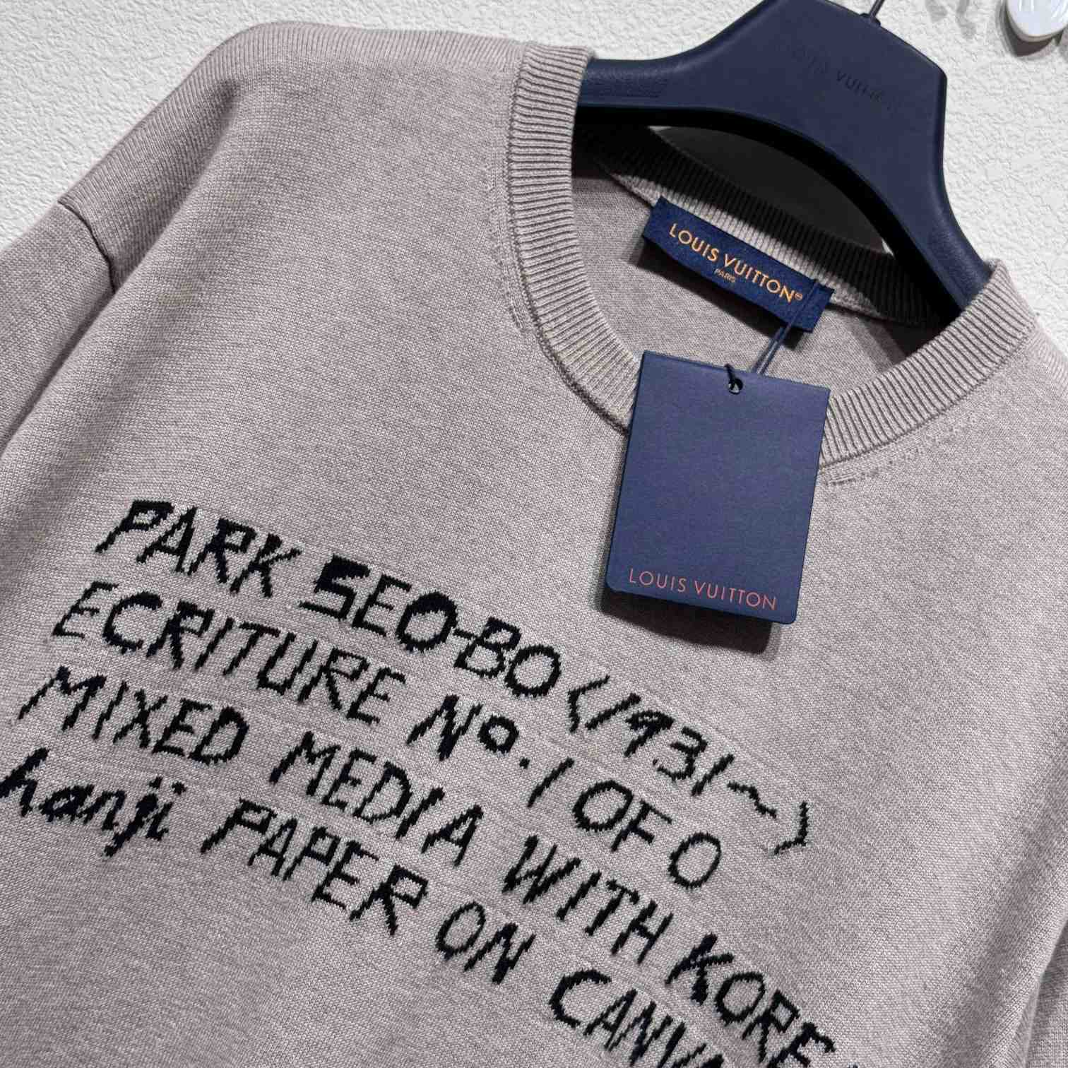 Louis Vuitton LV x Park Seo-Bo Short-Sleeved Cotton Crewneck    - PerfectKickZ