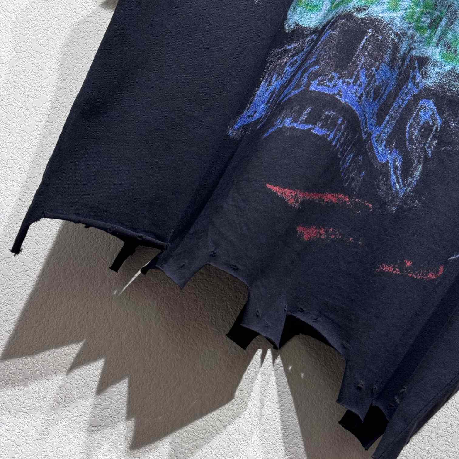 Balenciaga DIY Imprint T-Shirt In Washed Black Vintage Jersey - 