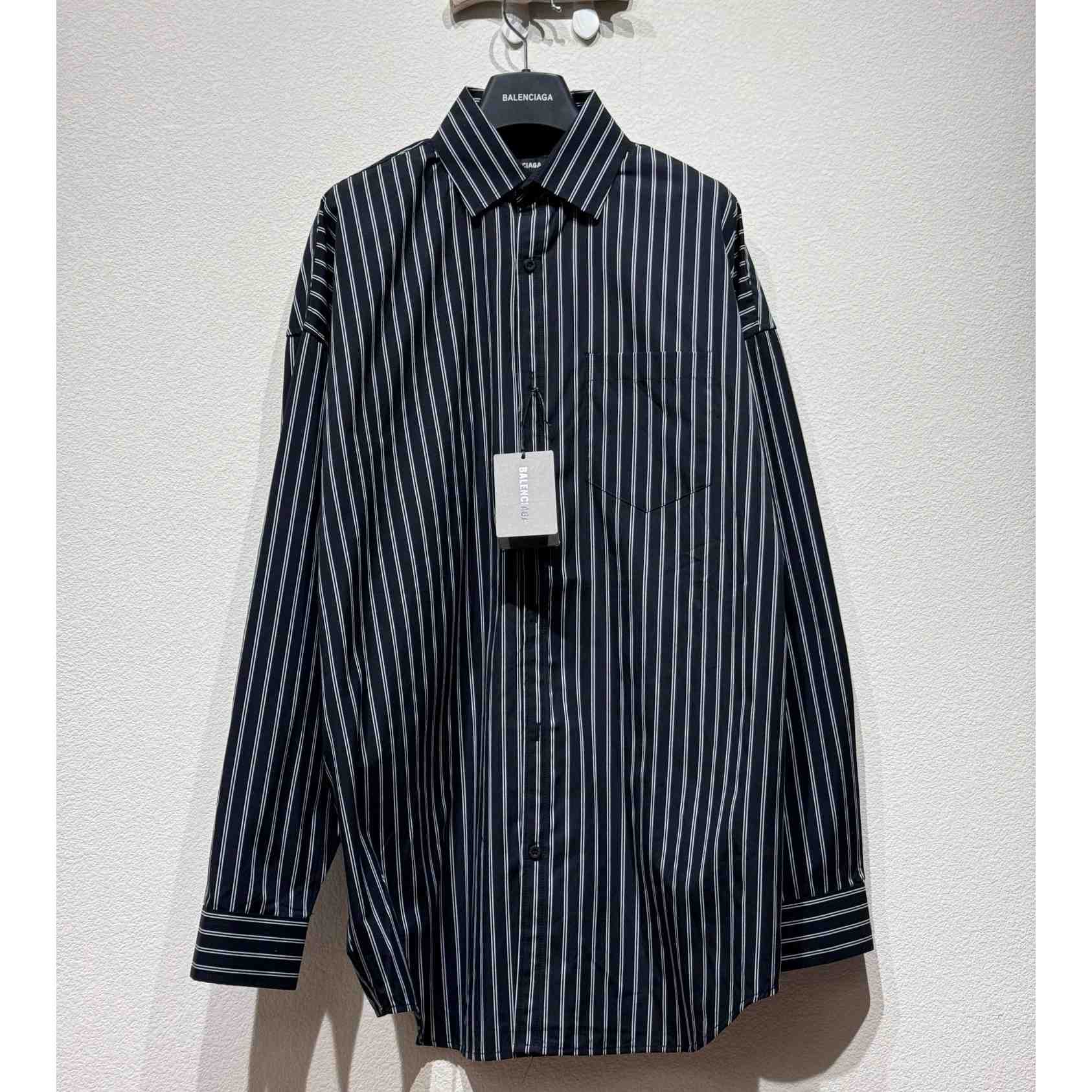 Balenciaga Pinstriped Shirt - PerfectKickZ