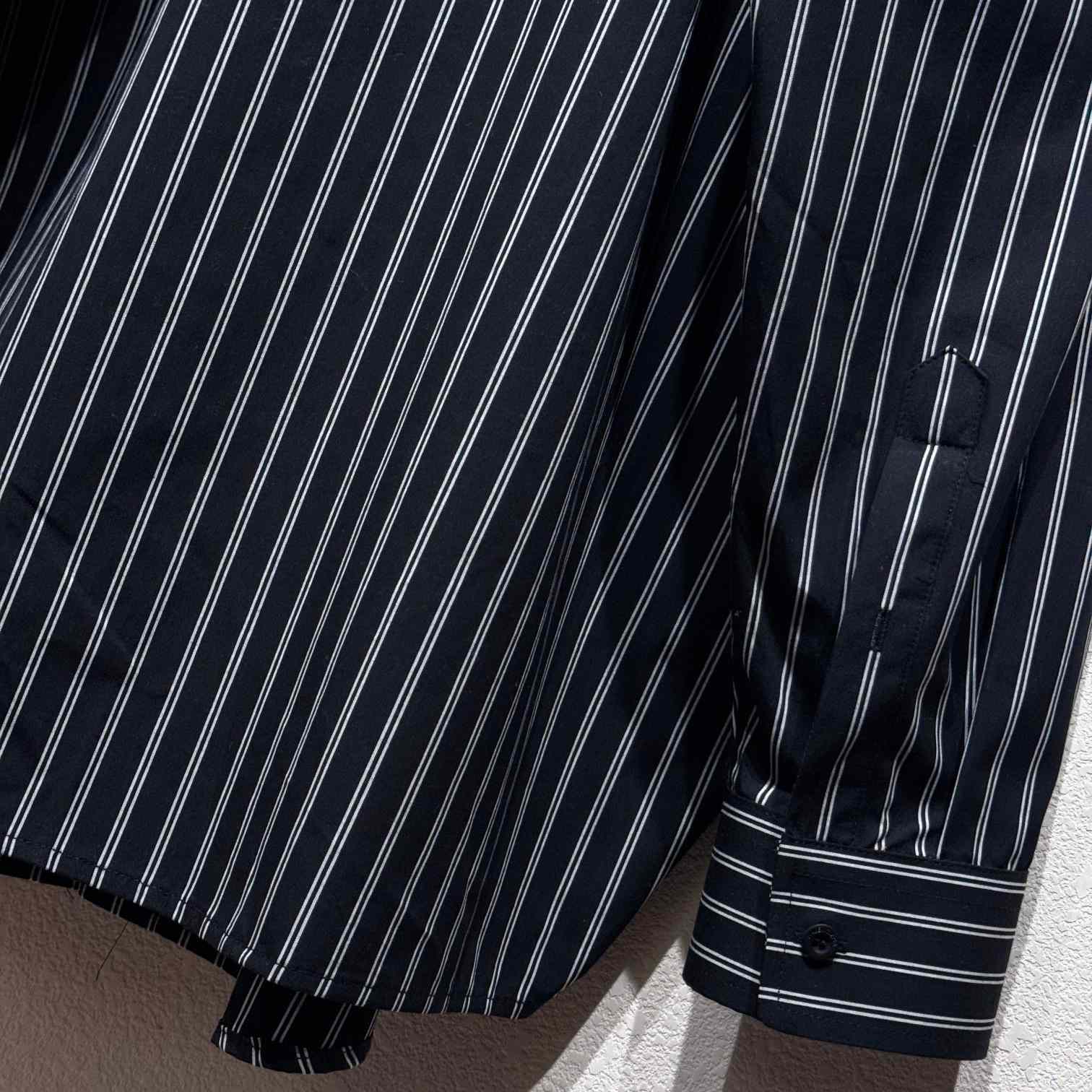 Balenciaga Pinstriped Shirt - PerfectKickZ
