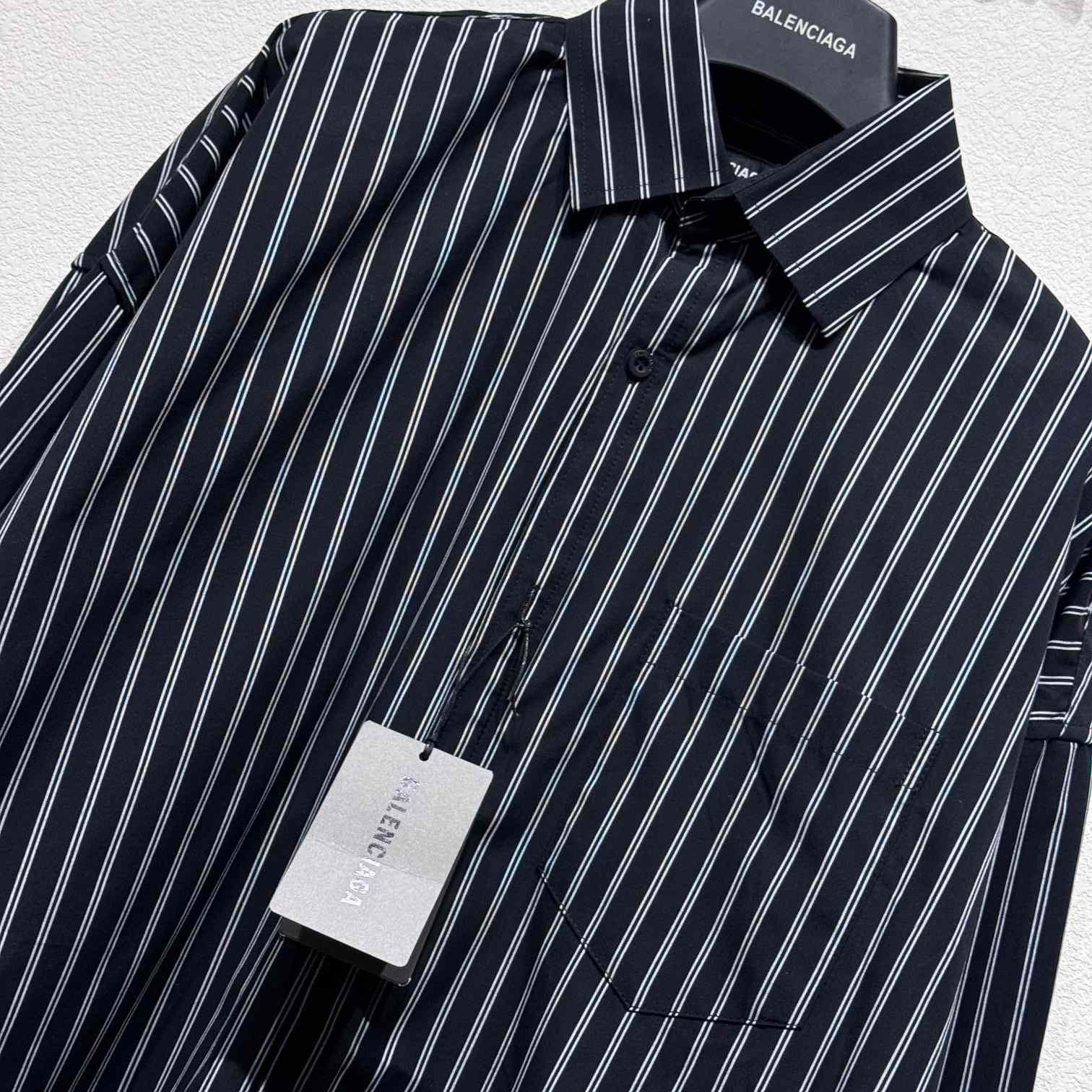 Balenciaga Pinstriped Shirt - PerfectKickZ