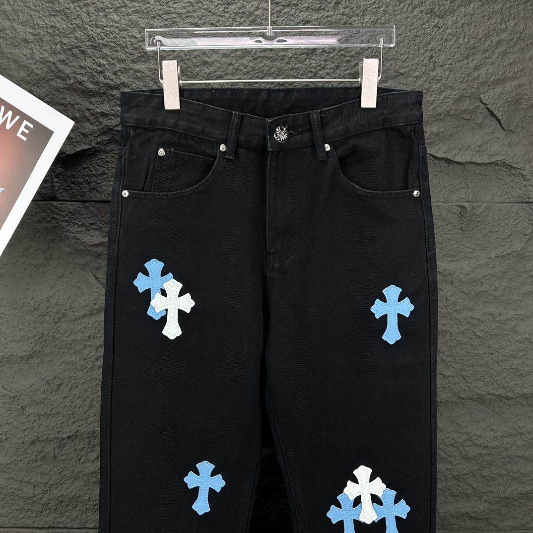 Chrome Hearts Straight Leg Jeans - PerfectKickZ