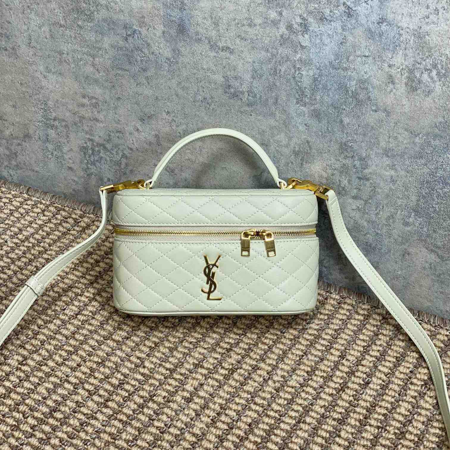 Saint Laurent Gaby Vanity Bag In Lambskin - PerfectKickZ