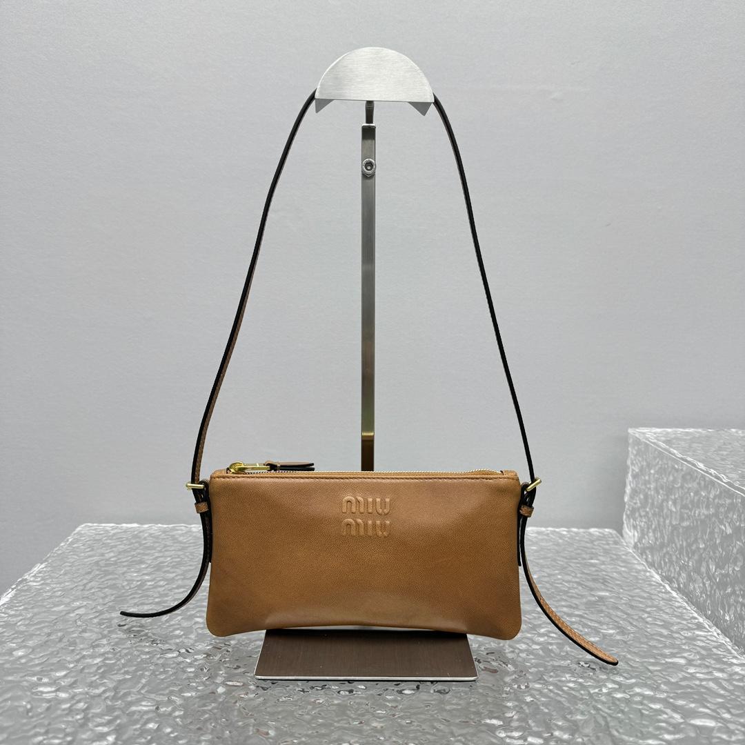 Miu Miu Nappa Leather Mini Pouch - PerfectKickZ