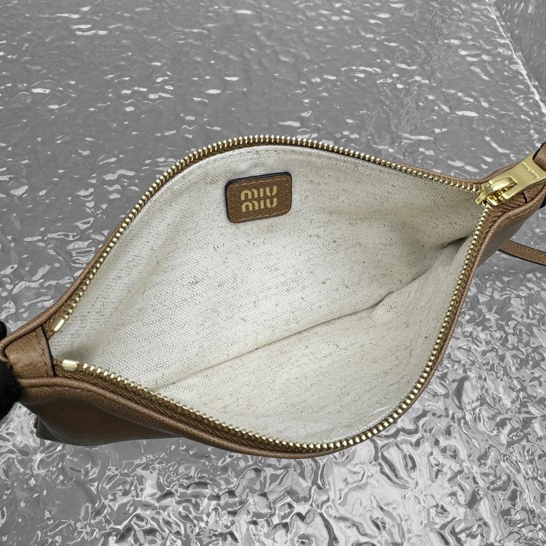 Miu Miu Nappa Leather Mini Pouch - PerfectKickZ