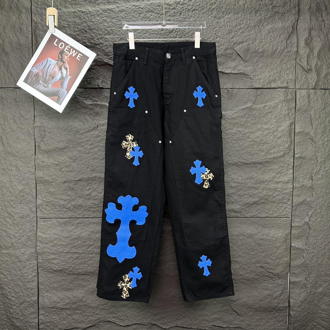 Chrome Hearts Straight Leg Jeans - PerfectKickZ