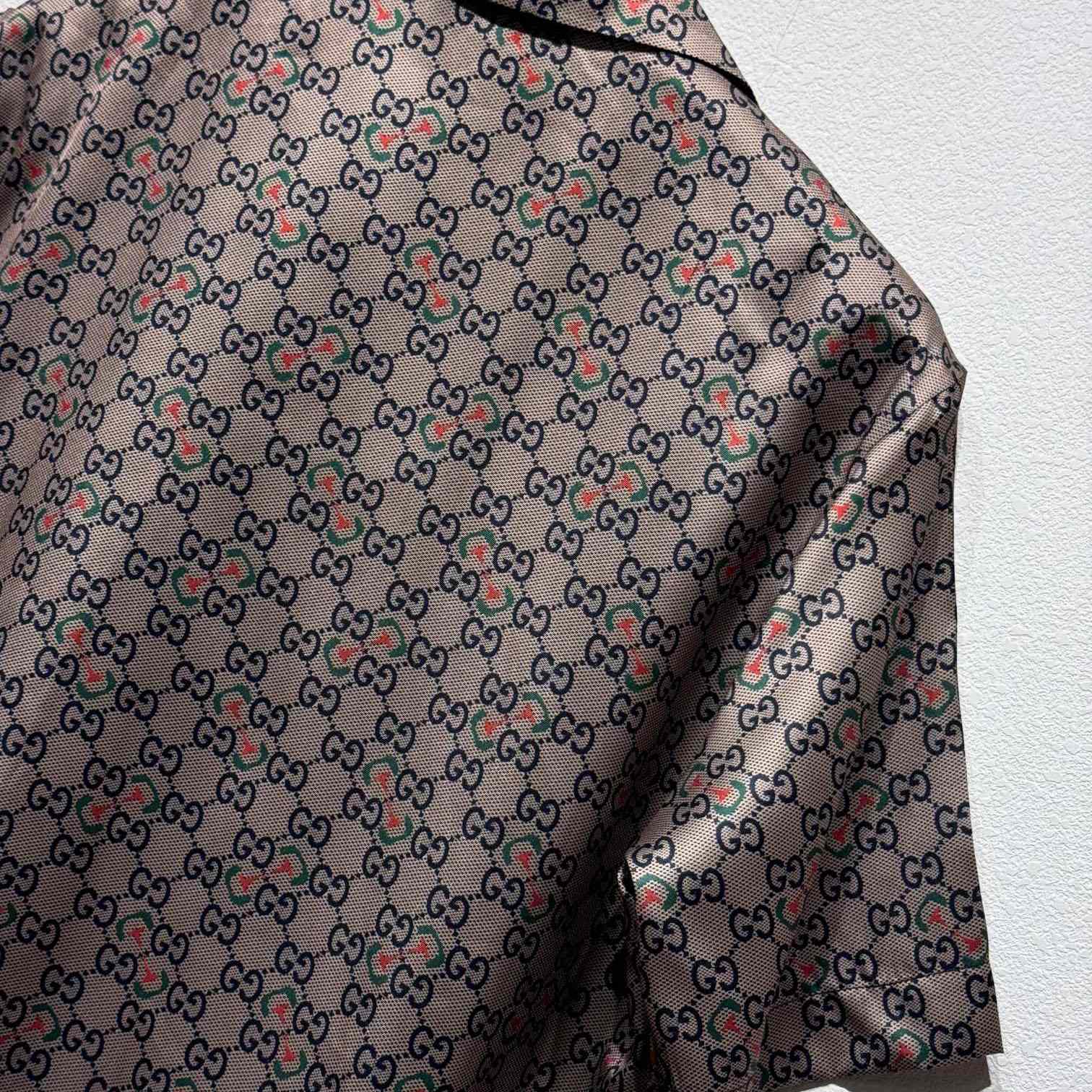 Gucci Monogram Vacation Shirt  - PerfectKickZ