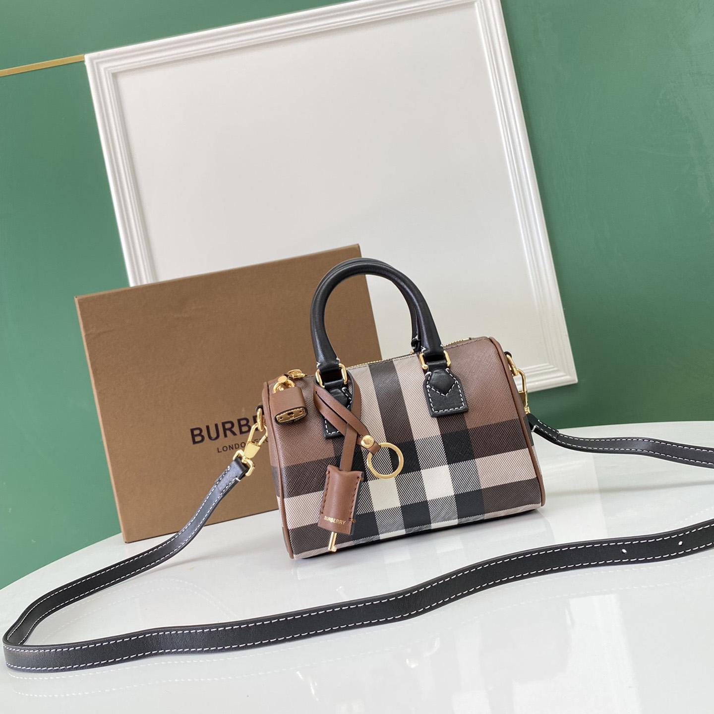 Burberry Mini Check Bowling Bag - PerfectKickZ