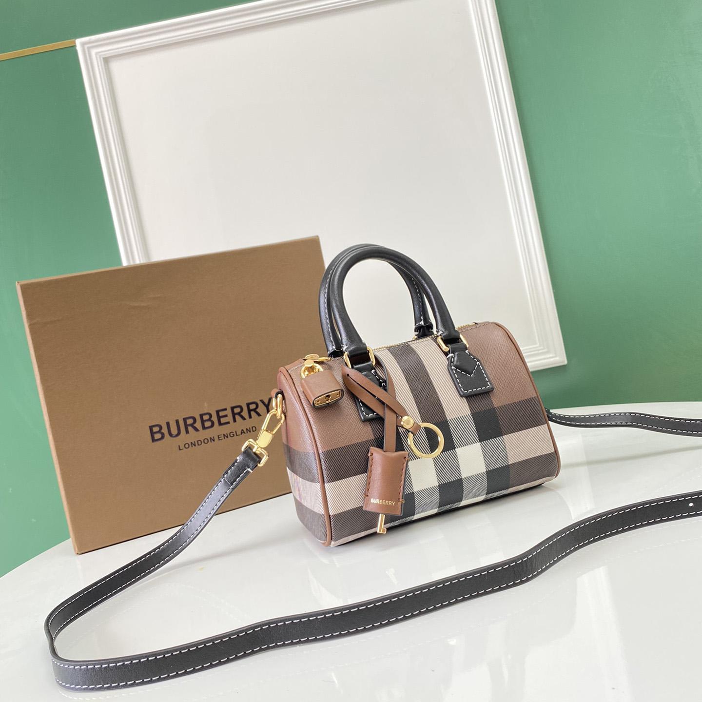 Burberry Mini Check Bowling Bag - PerfectKickZ