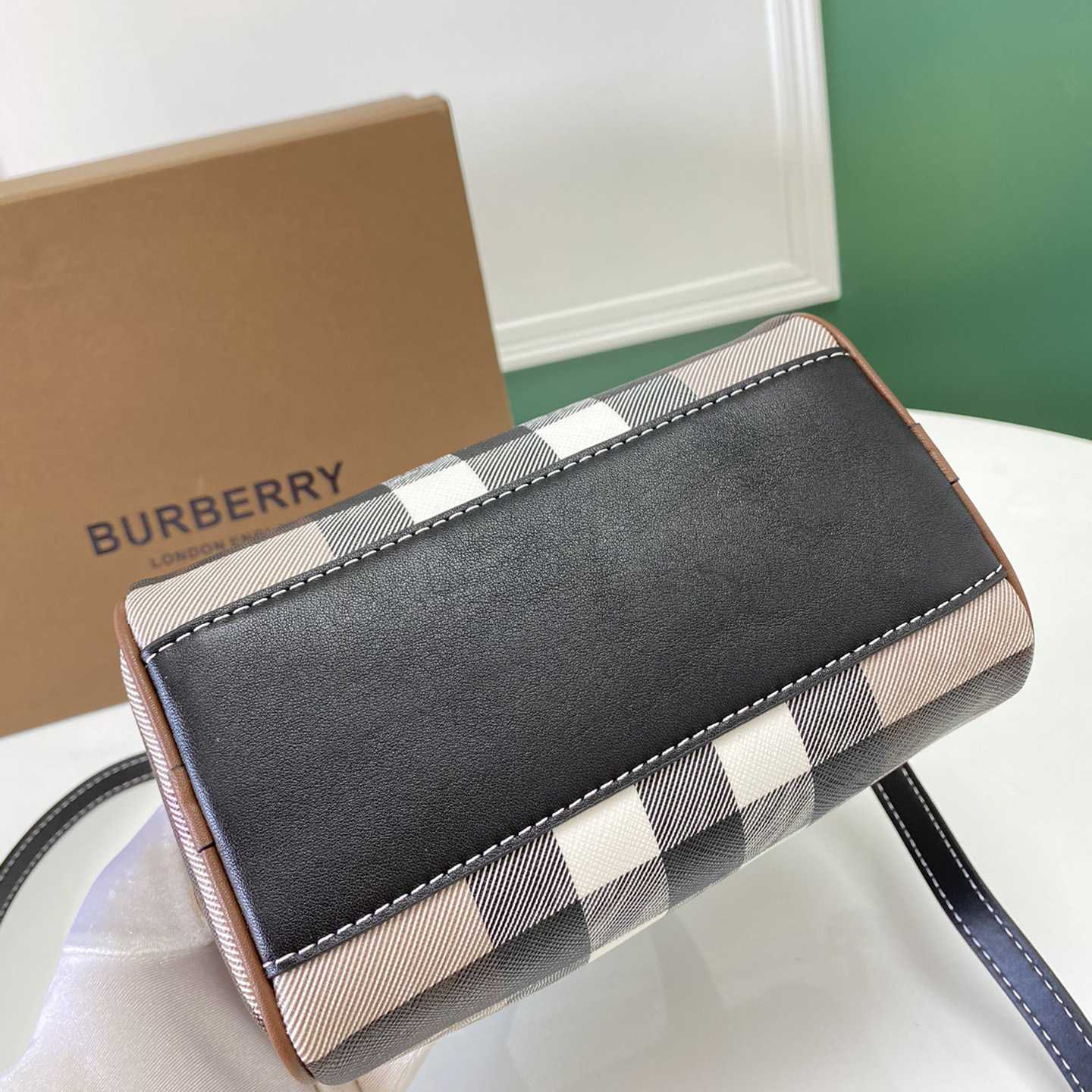 Burberry Mini Check Bowling Bag - PerfectKickZ
