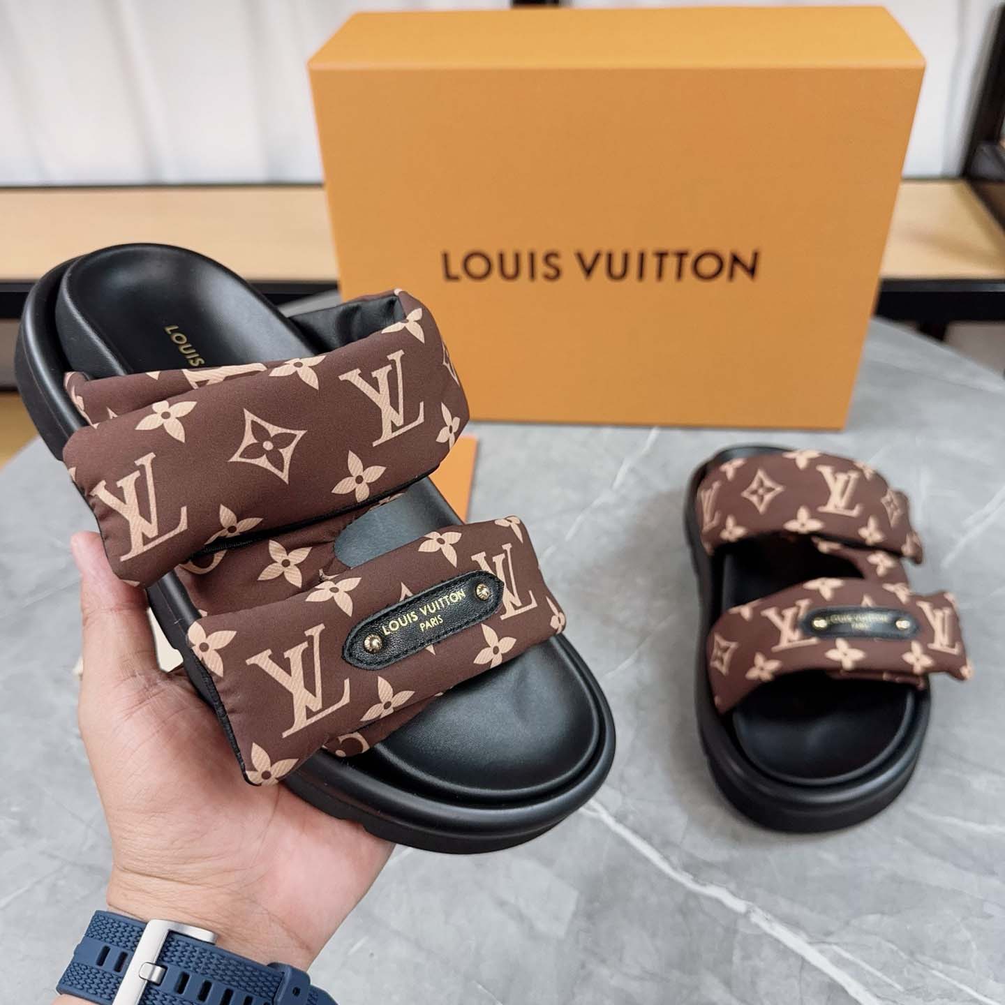 Louis Vuitton Pool Pillow Flat Comfort Mule - PerfectKickZ