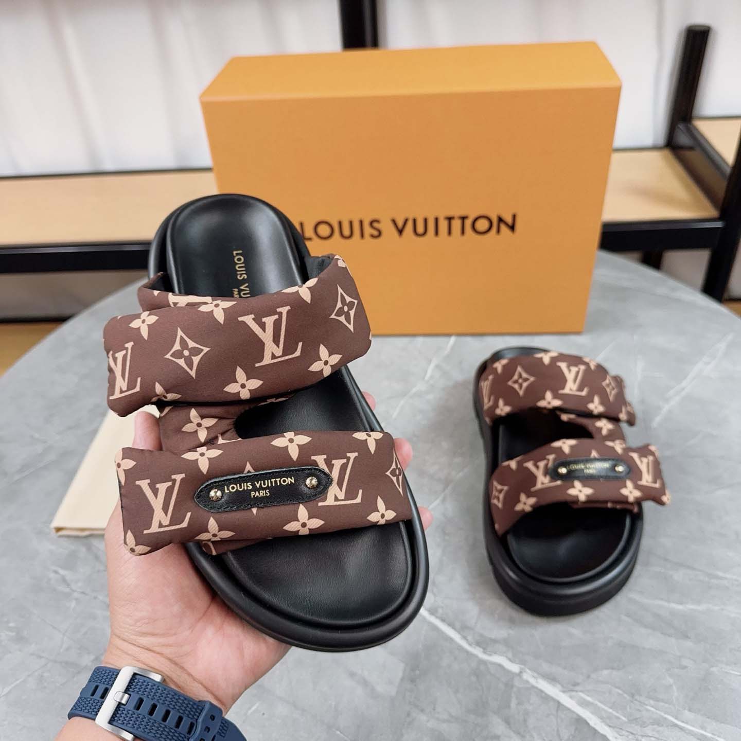 Louis Vuitton Pool Pillow Flat Comfort Mule - PerfectKickZ