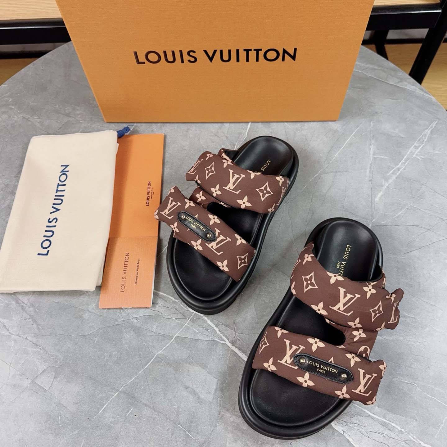 Louis Vuitton Pool Pillow Flat Comfort Mule - PerfectKickZ