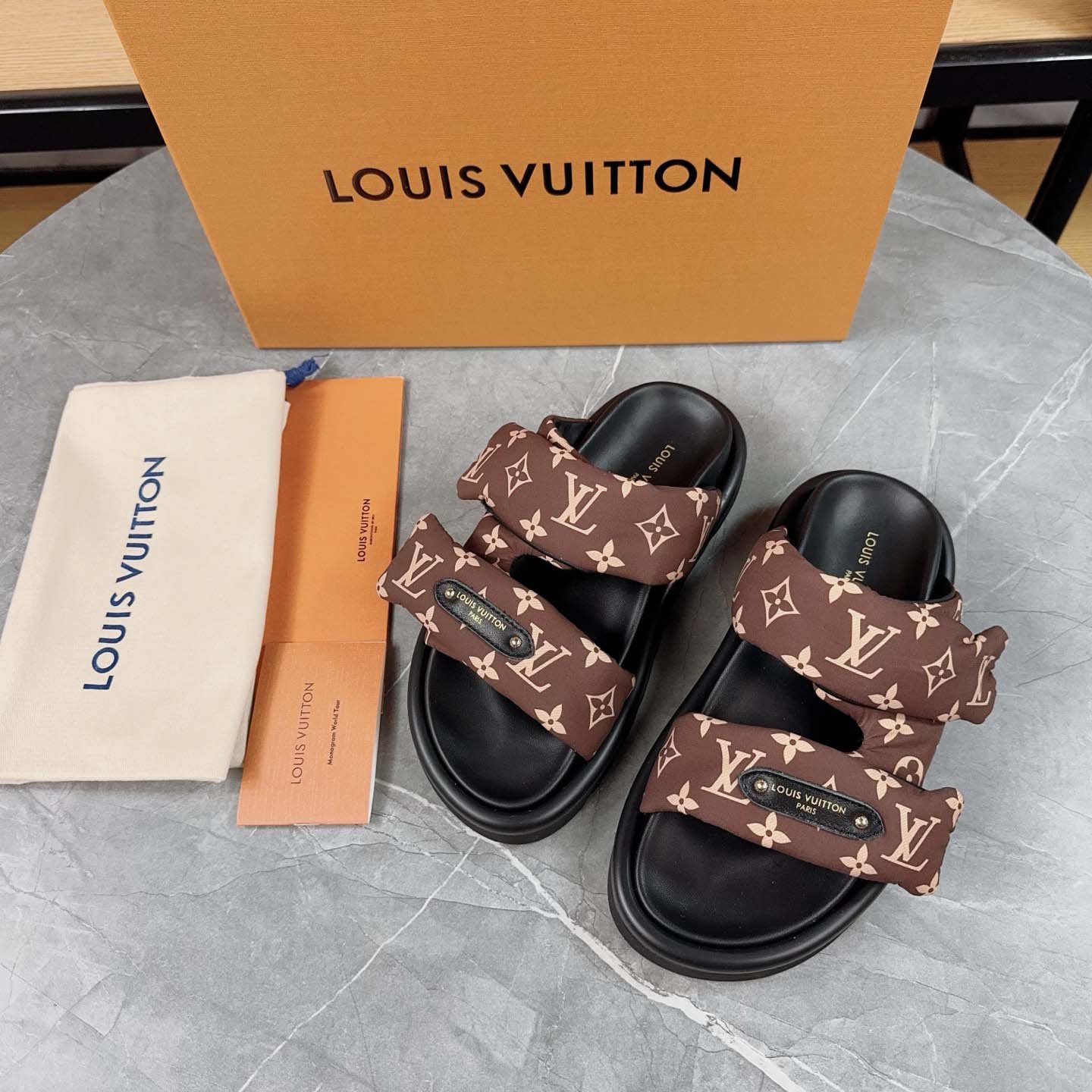 Louis Vuitton Pool Pillow Flat Comfort Mule - PerfectKickZ