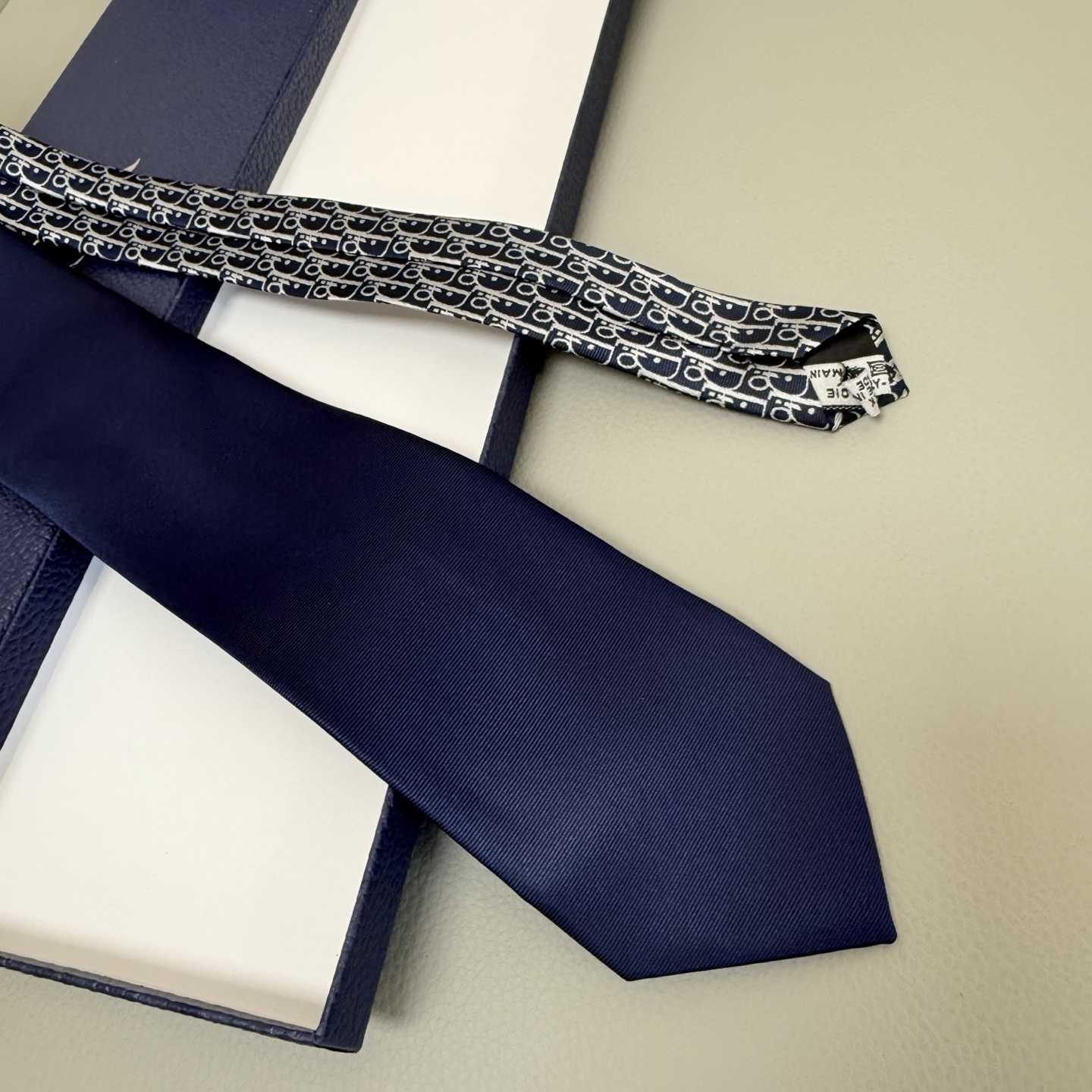 Dior Striped Dior Oblique Tie - PerfectKickZ