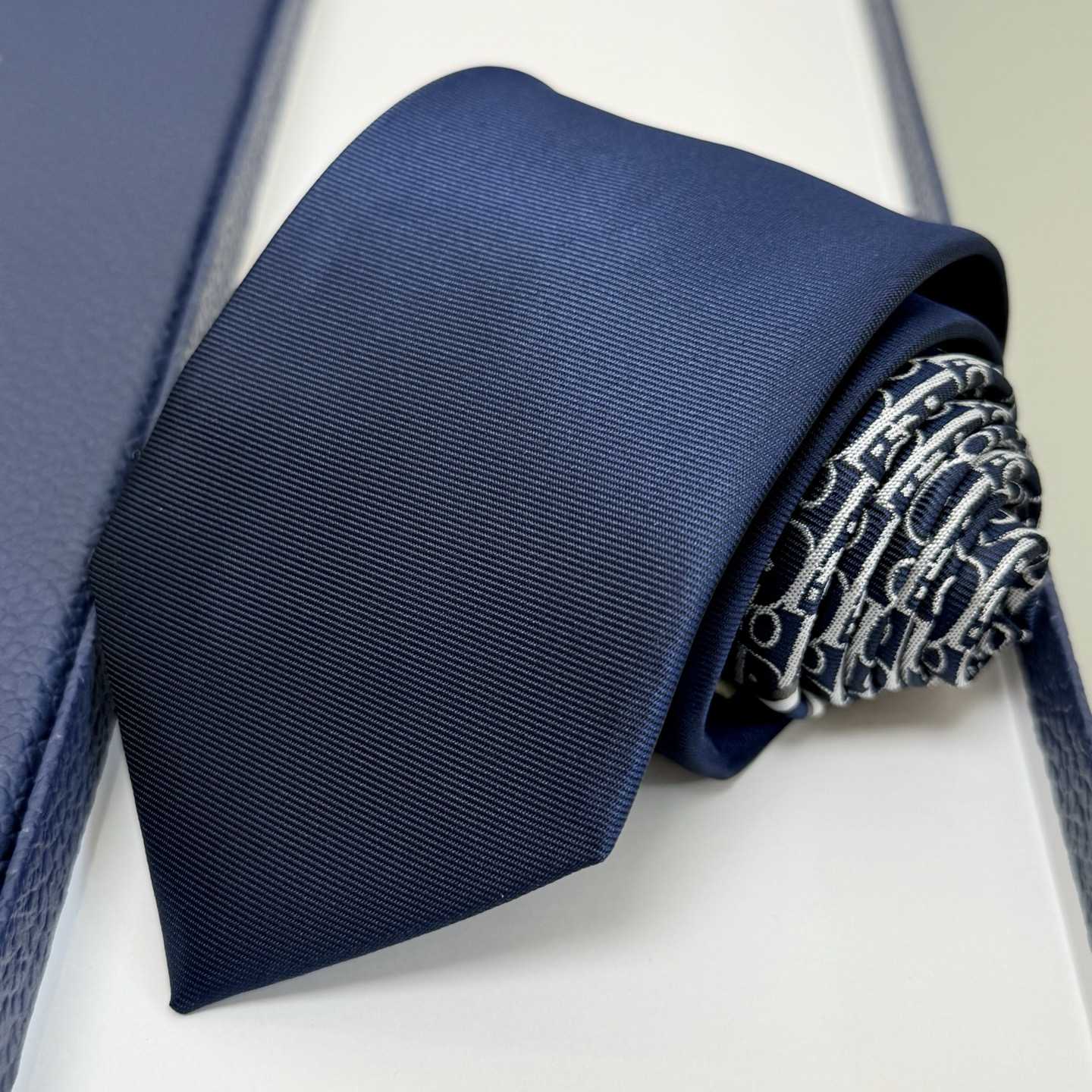 Dior Striped Dior Oblique Tie - PerfectKickZ