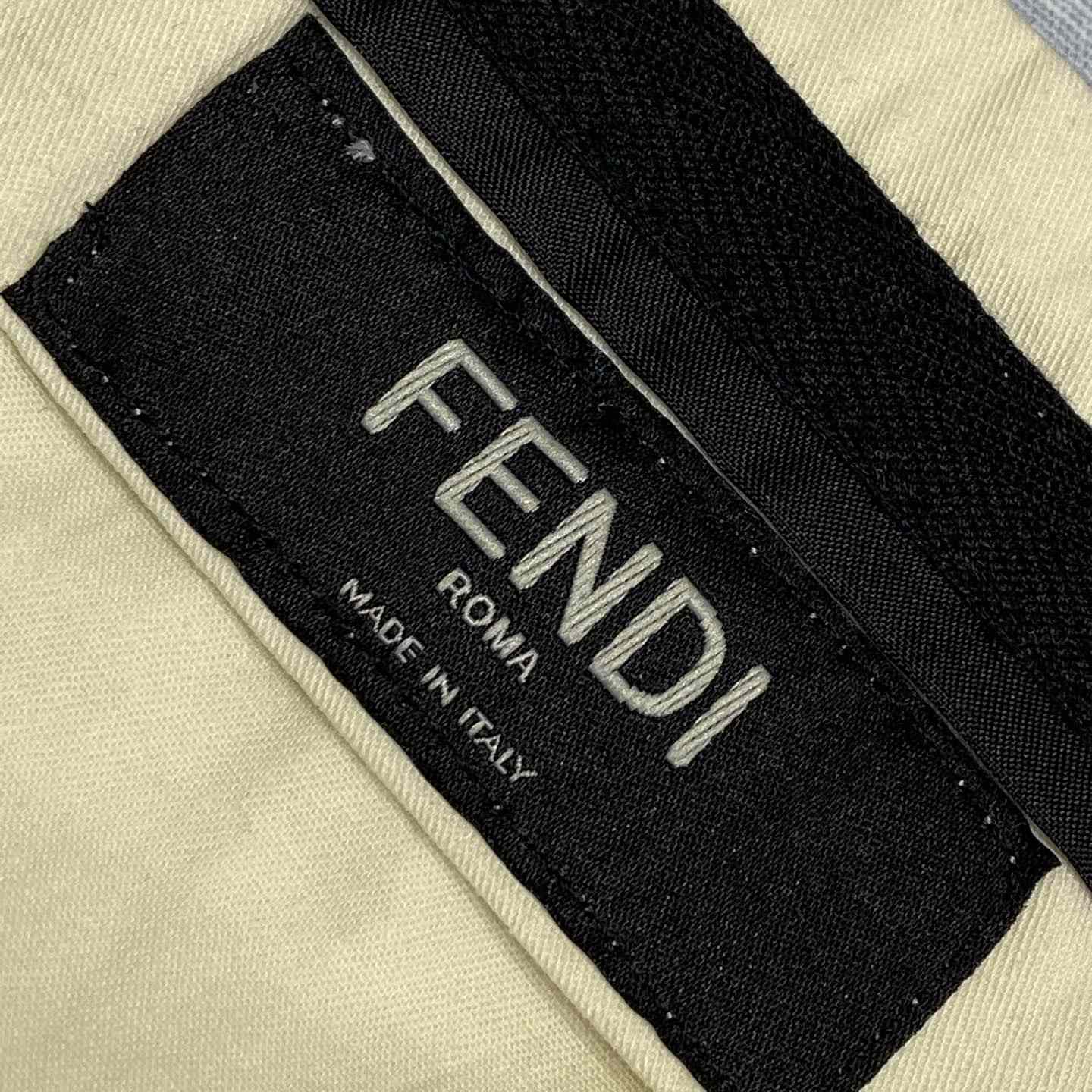 Fendi Blue FF Linen Shorts - PerfectKickZ