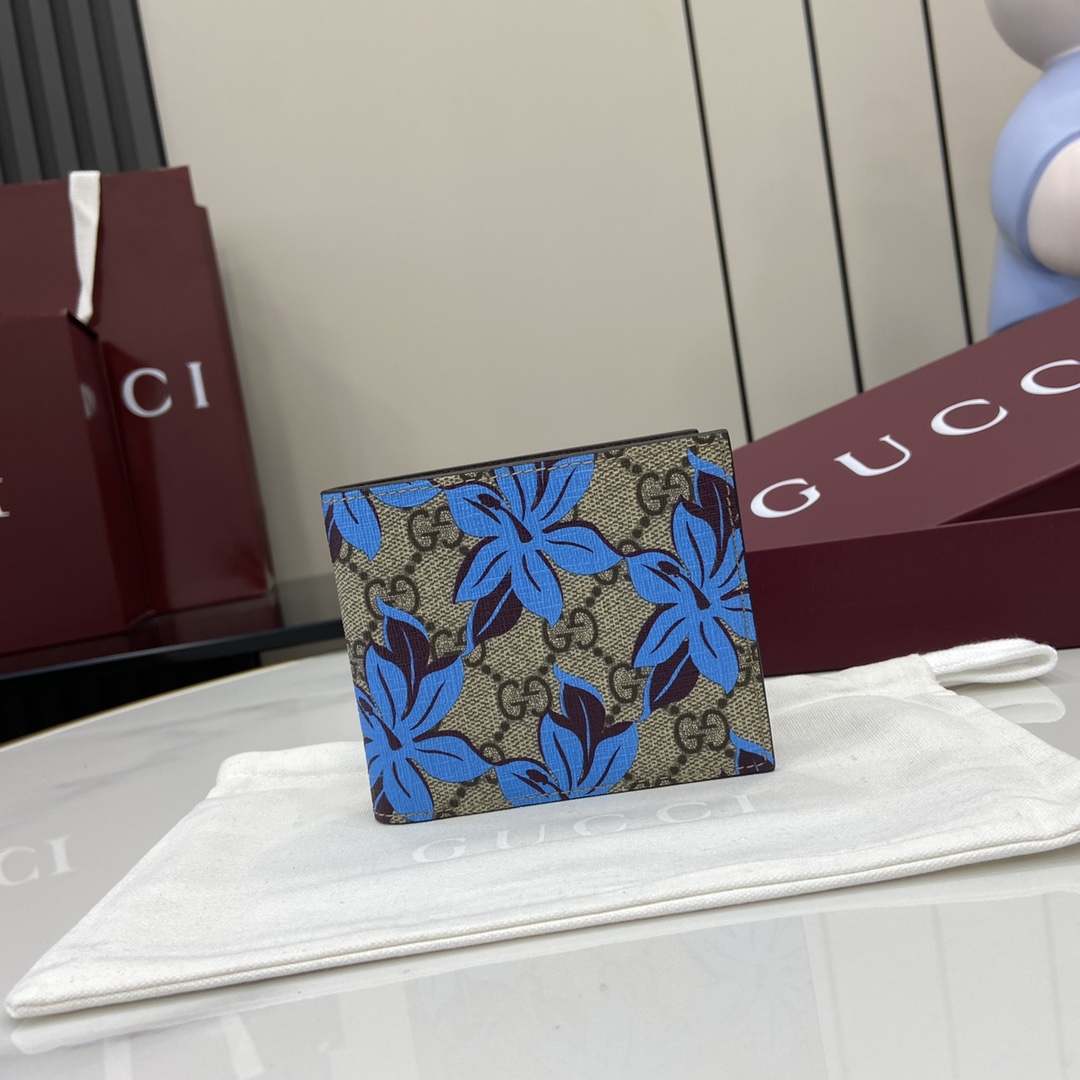 Gucci Bi-fold GG Printed Wallet - PerfectKickZ