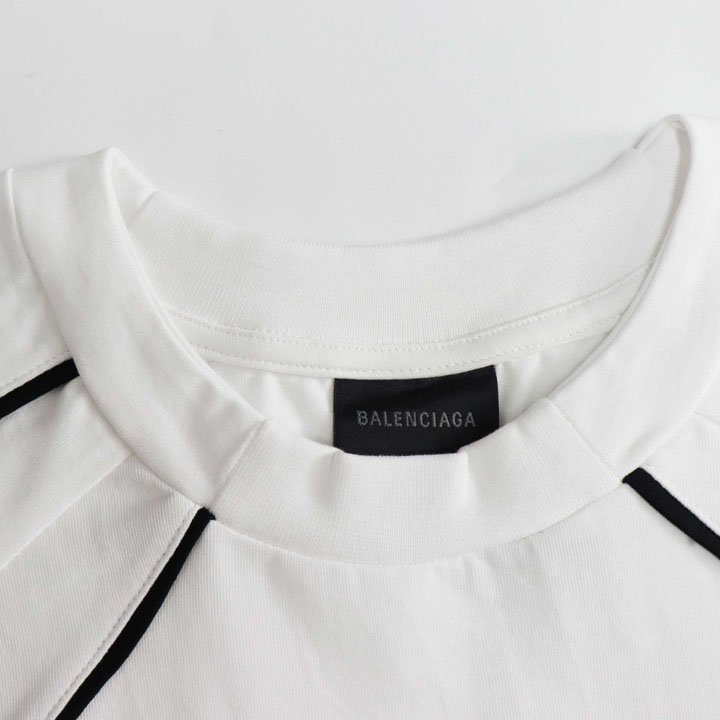 Balenciaga Paris Soccer T-Shirt Oversized In White - PerfectKickZ
