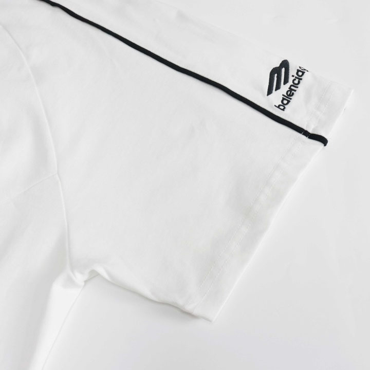 Balenciaga Paris Soccer T-Shirt Oversized In White - PerfectKickZ