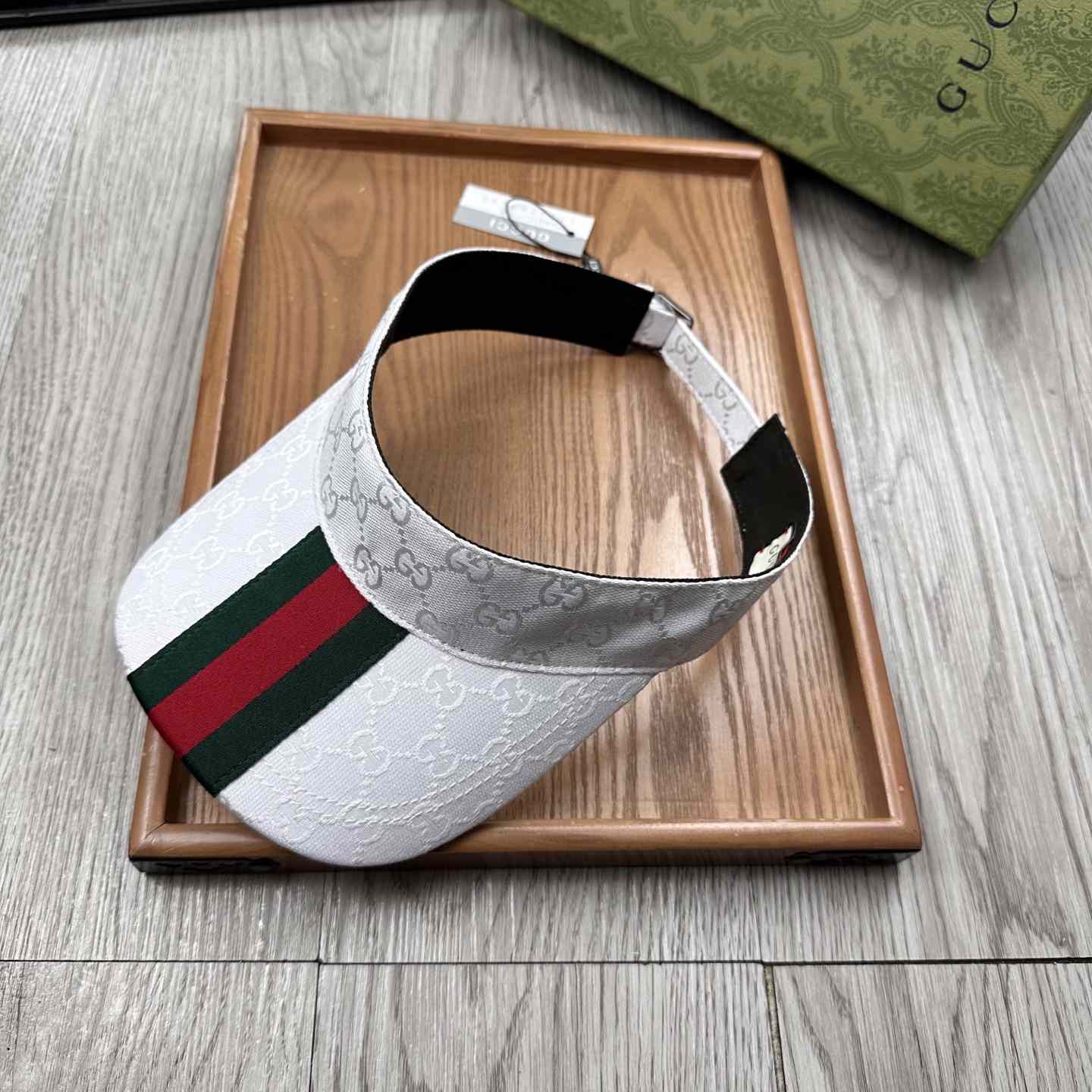 Gucci Original GG Canvas Visor With Web - 