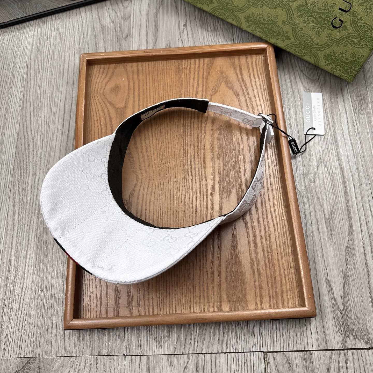 Gucci Original GG Canvas Visor With Web - 