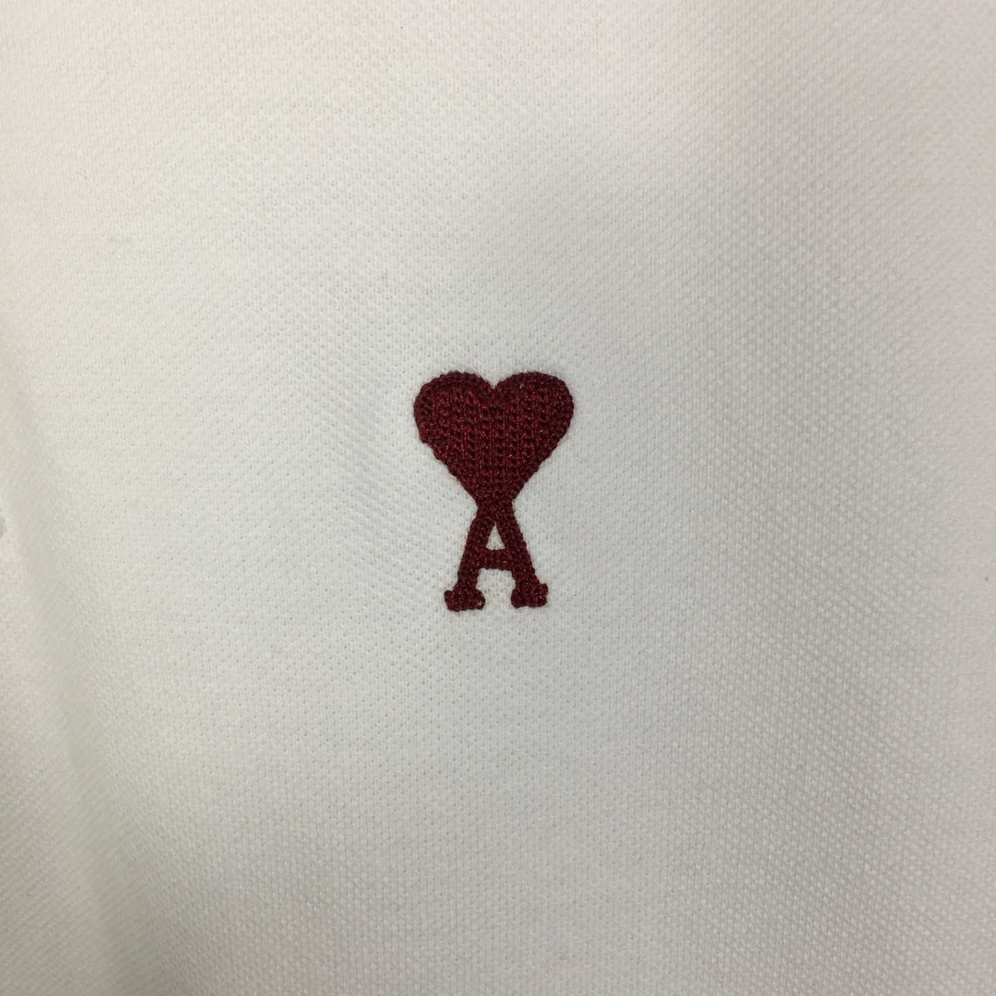 Ami Paris Ami De Coeur Embroidered Polo Shirt - PerfectKickZ