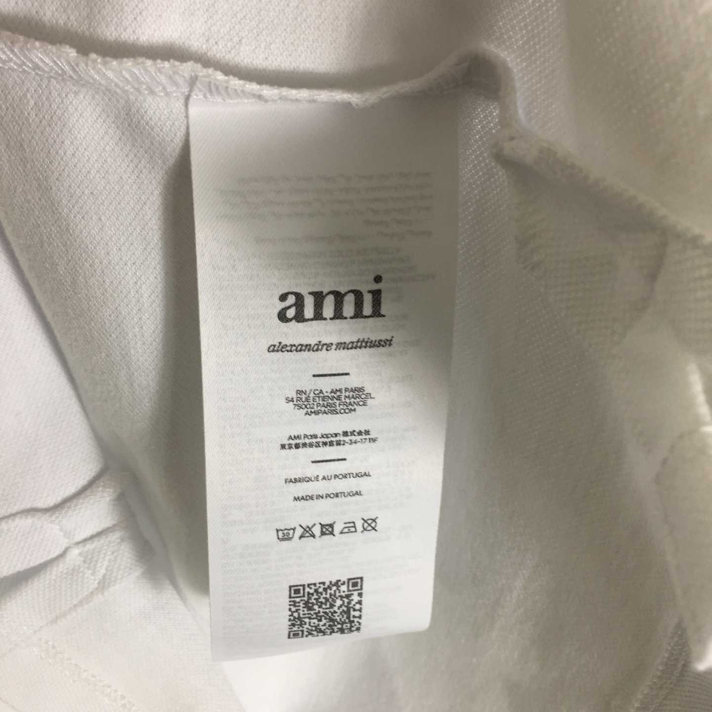Ami Paris Ami De Coeur Embroidered Polo Shirt - PerfectKickZ