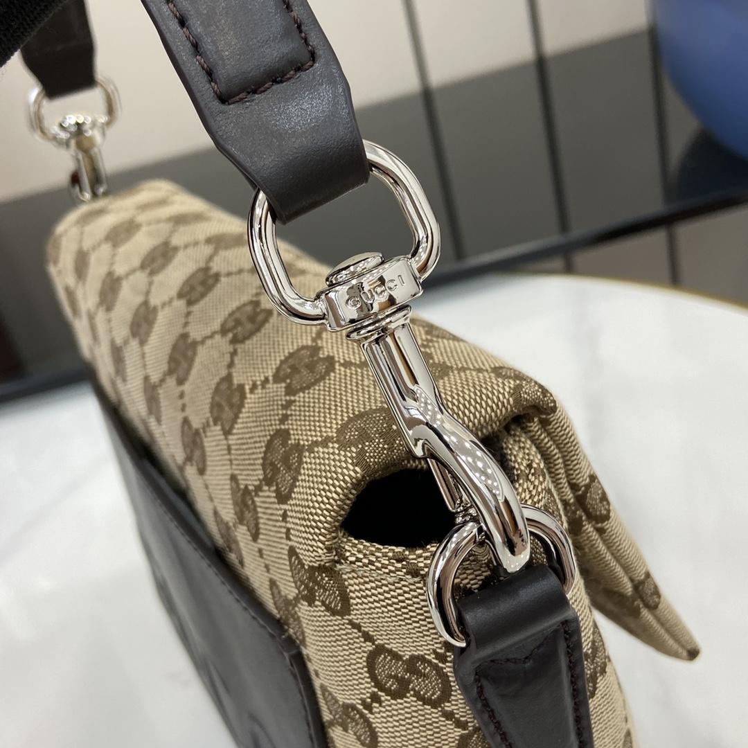 Gucci Small GG Crossbody Bag With Web - PerfectKickZ