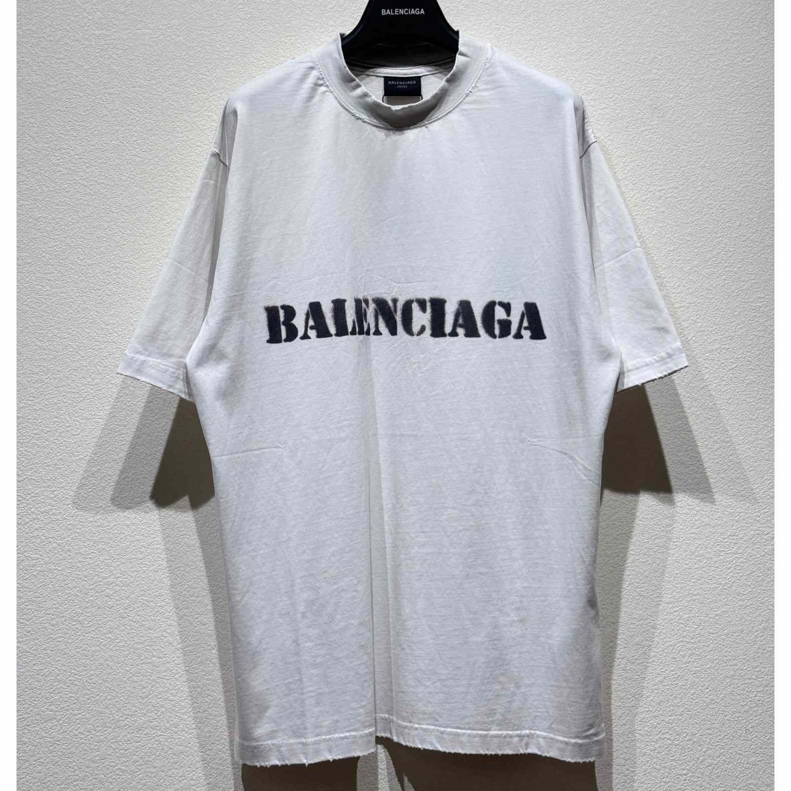 Balenciaga Stencil Type T-Shirt - PerfectKickZ