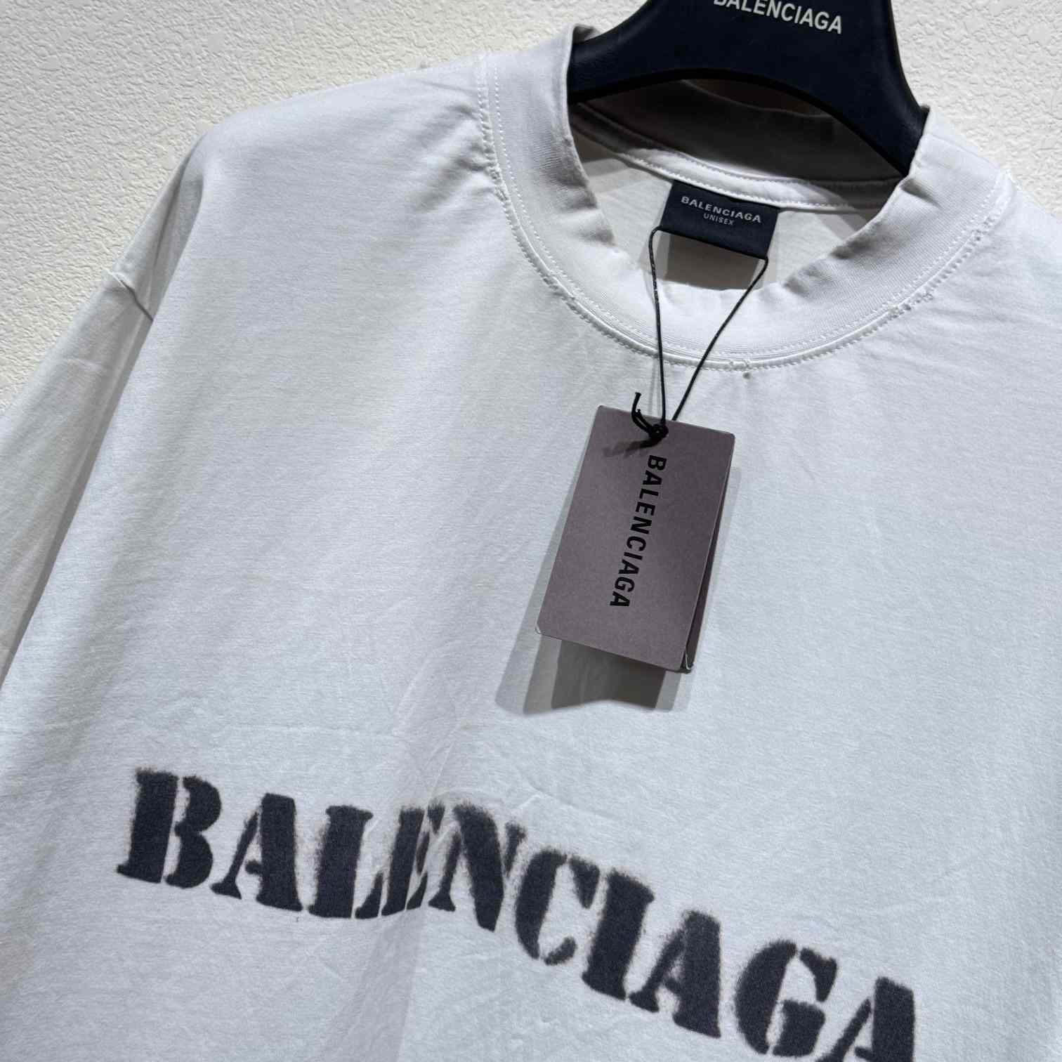 Balenciaga Stencil Type T-Shirt - PerfectKickZ