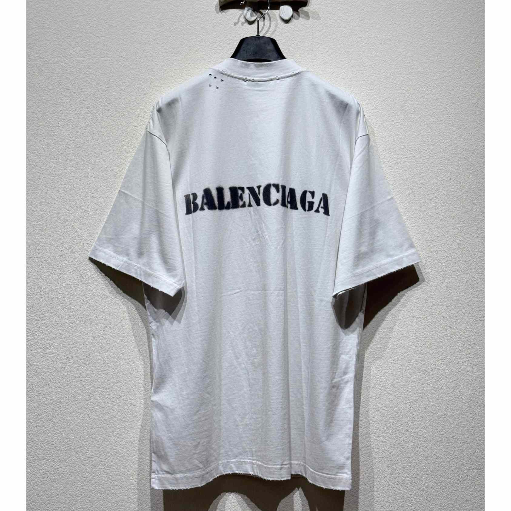 Balenciaga Stencil Type T-Shirt - PerfectKickZ