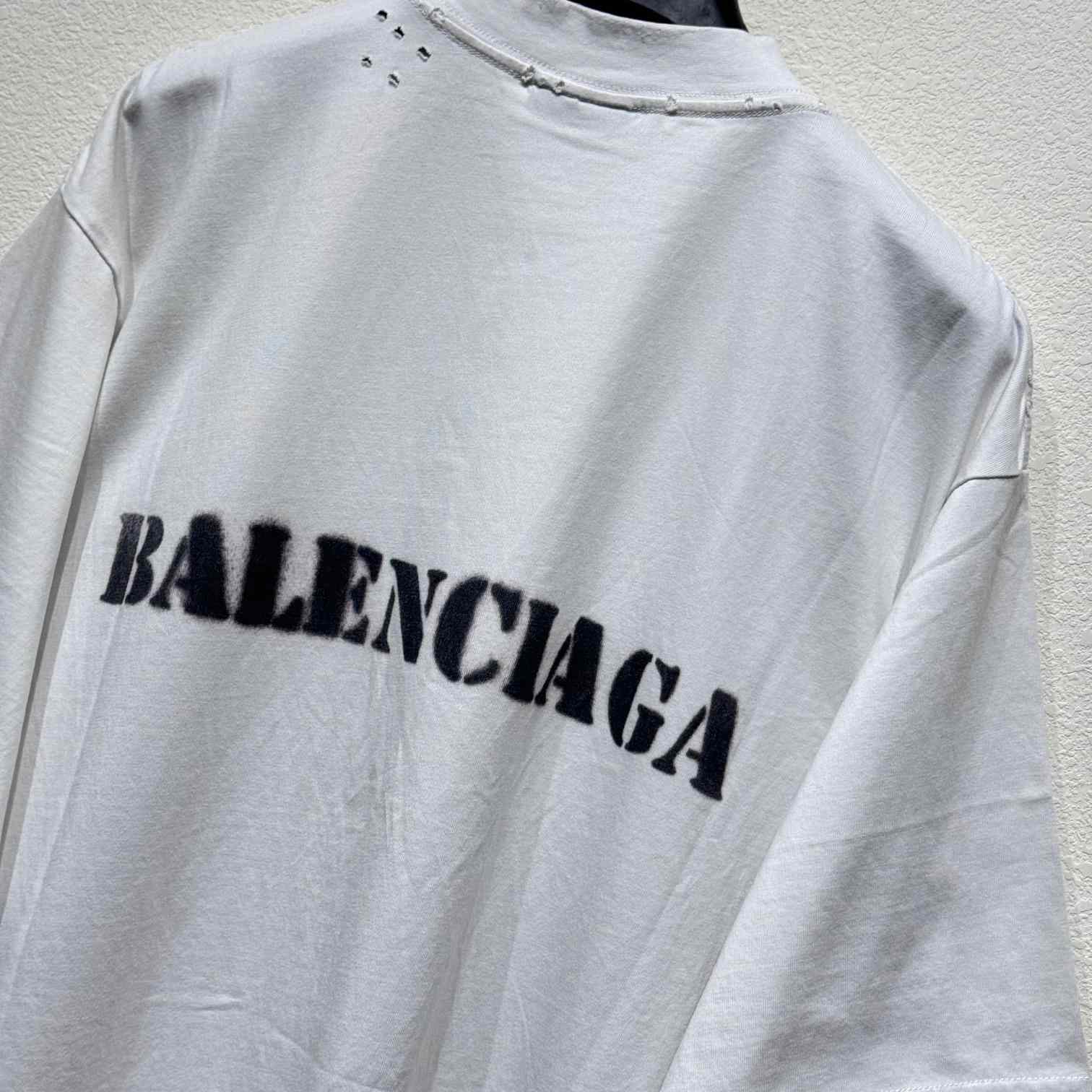 Balenciaga Stencil Type T-Shirt - PerfectKickZ