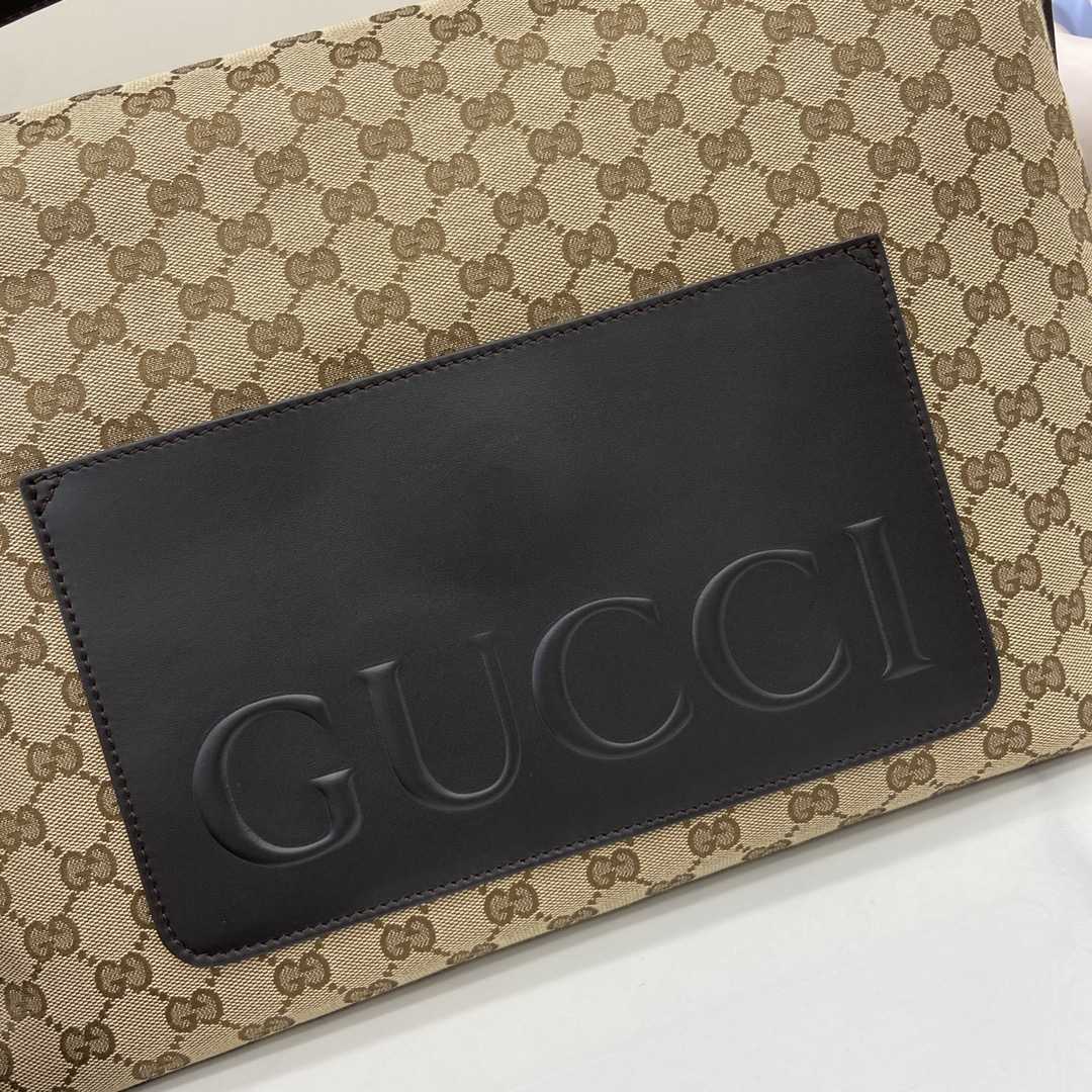 Gucci Medium GG Crossbody Bag With Web - PerfectKickZ