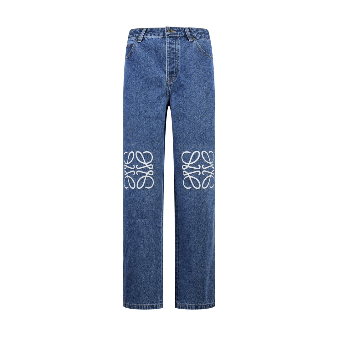 Loewe Anagram Baggy Jeans 'Blue Denim' - PerfectKickZ