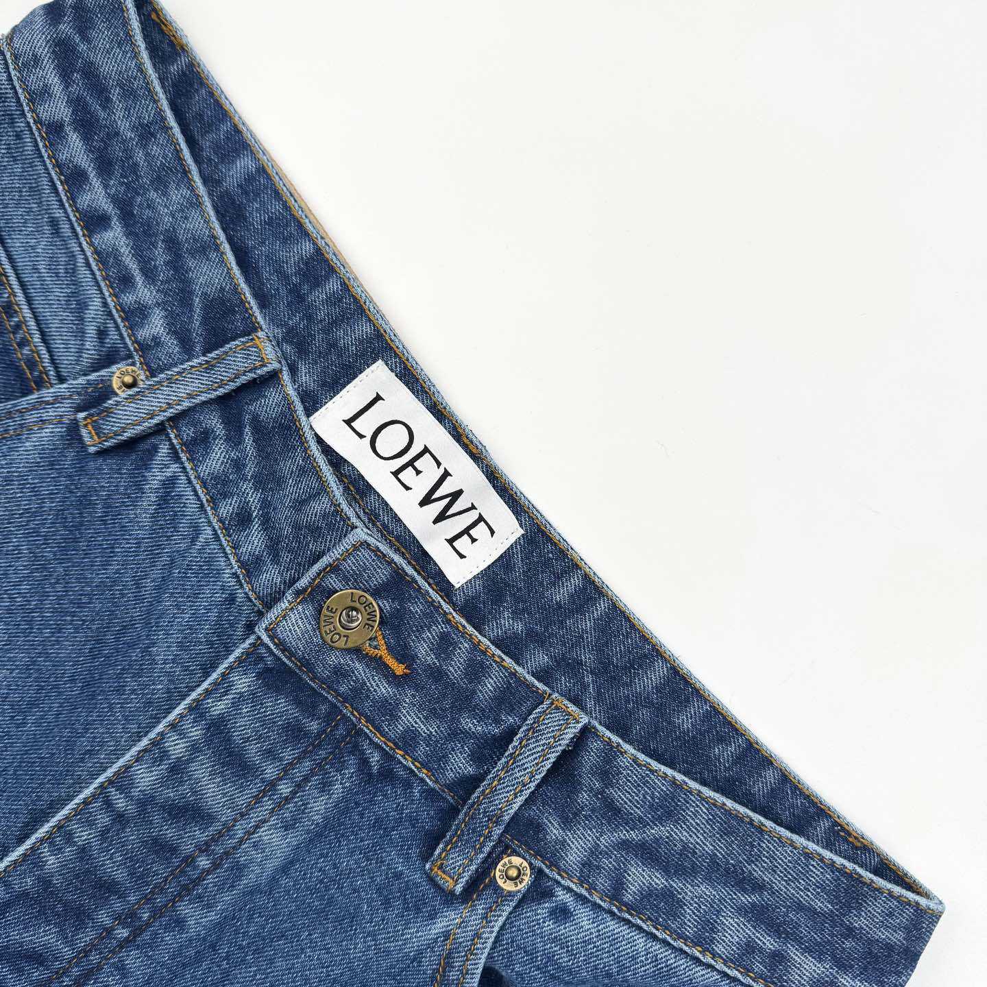Loewe Anagram Baggy Jeans 'Blue Denim' - PerfectKickZ