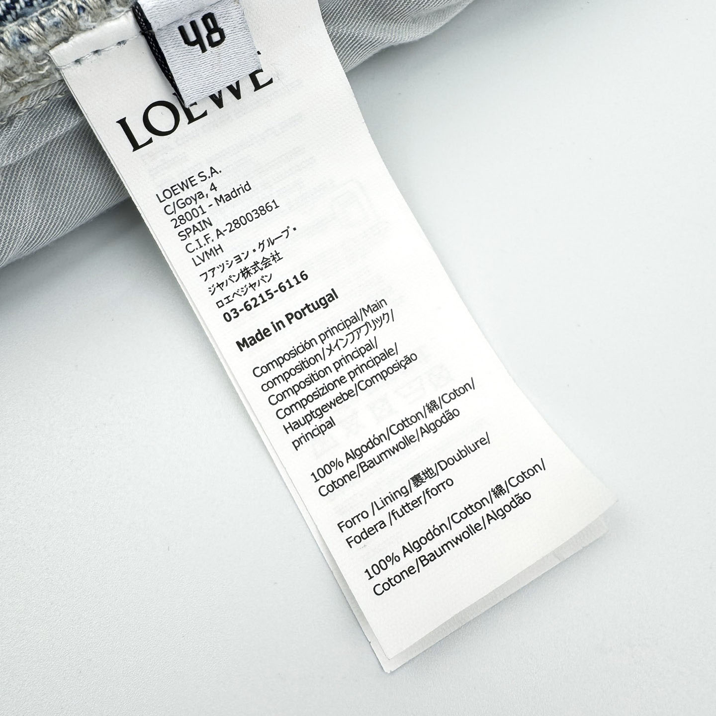 Loewe Anagram Baggy Jeans 'Blue Denim' - PerfectKickZ