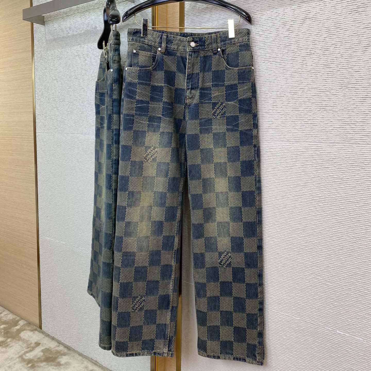 Louis Vuitton Damier Denim Pants - PerfectKickZ
