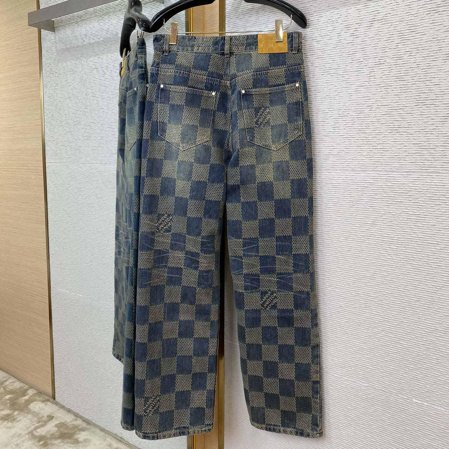 Louis Vuitton Damier Denim Pants - PerfectKickZ