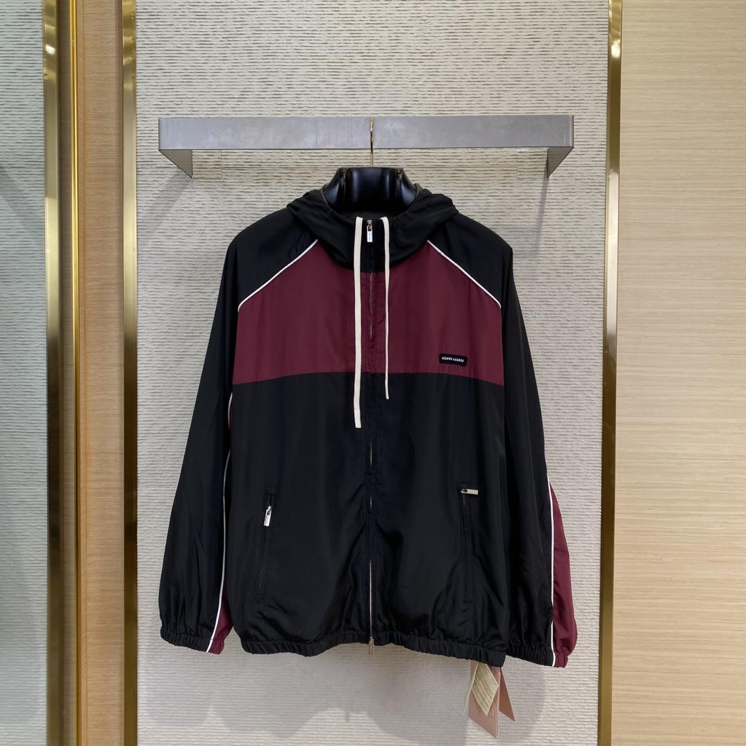 Miu Miu Technical Silk Zipper Blouson Jacket - PerfectKickZ
