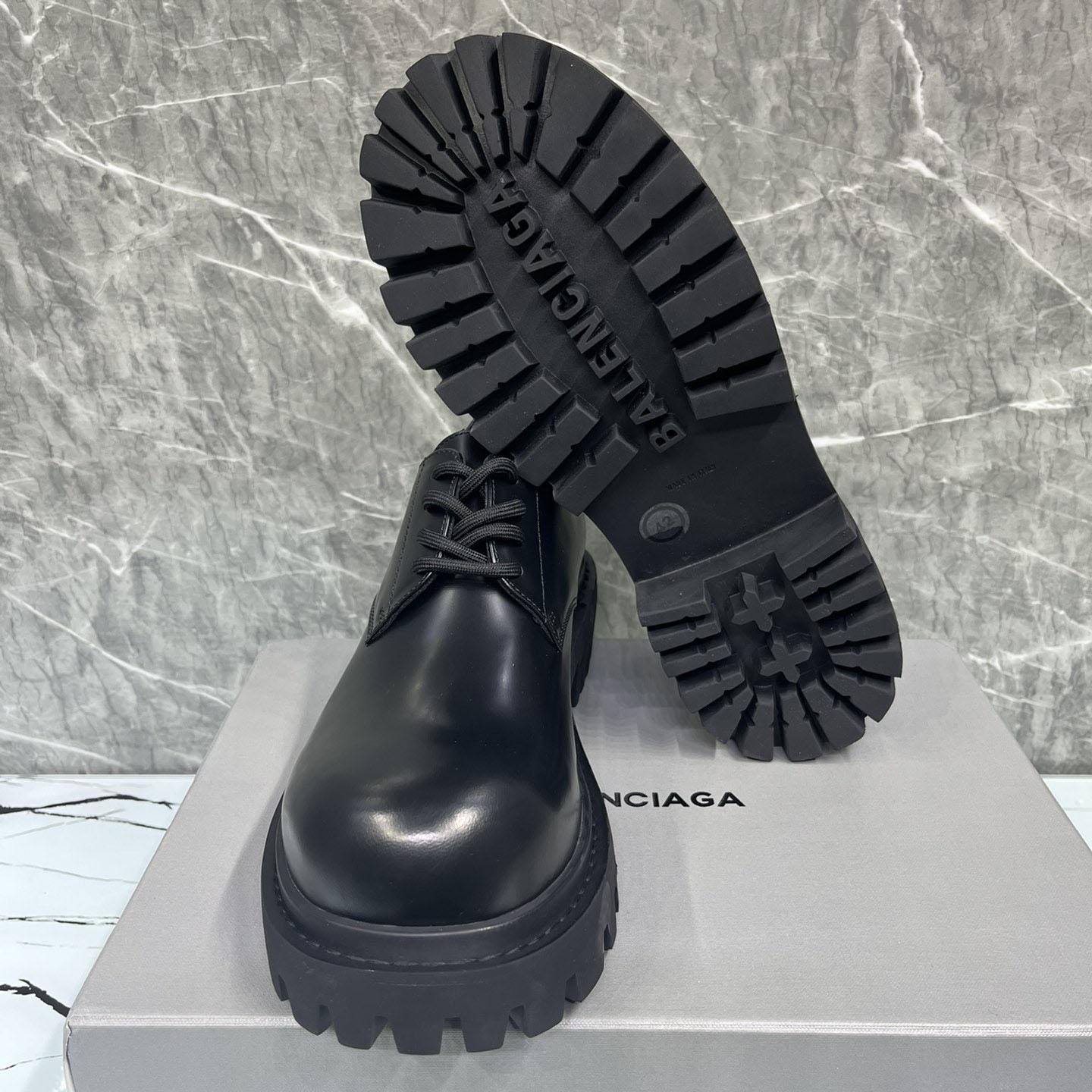 Balenciaga Hummer Derbie In Black Matte Calfskin - PerfectKickZ