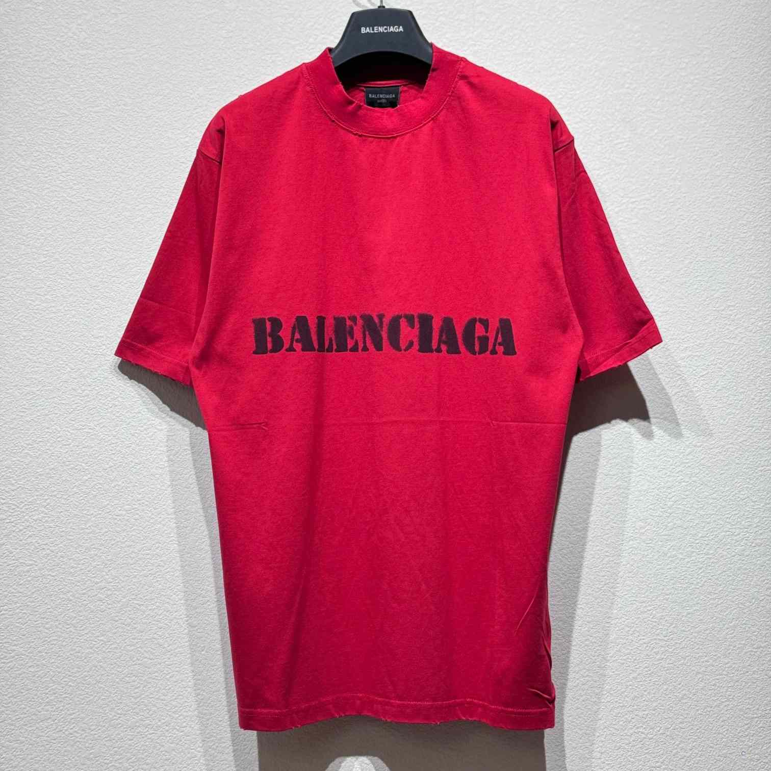 Balenciaga Stencil Type T-Shirt - PerfectKickZ