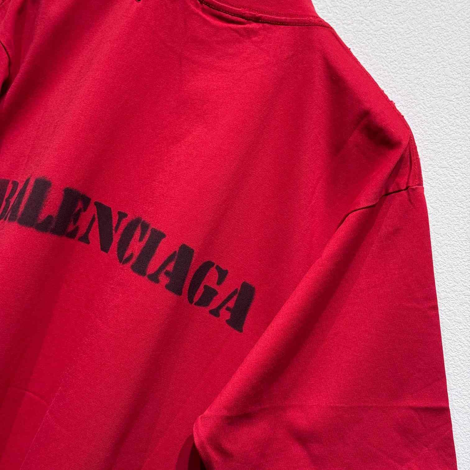 Balenciaga Stencil Type T-Shirt - PerfectKickZ