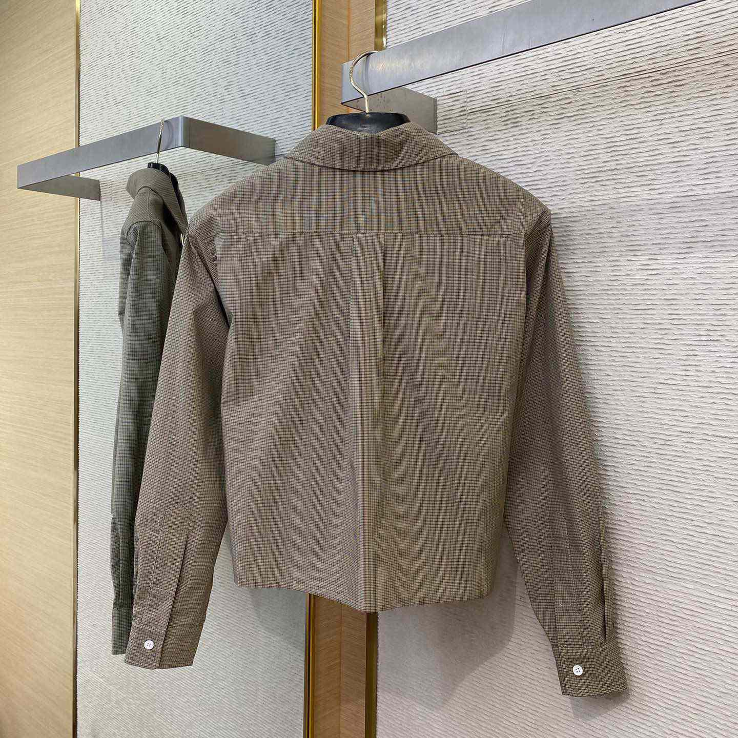 Miu Miu Technical Check Shirt - PerfectKickZ
